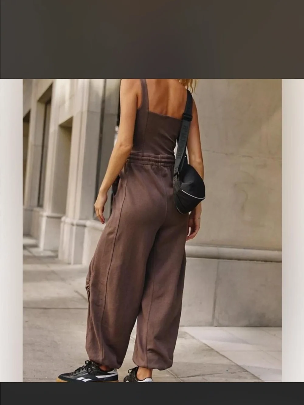 nwot FREE PEOPLE -brown inbound onesie XS